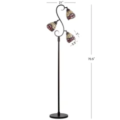 70.5" Walker Tiffany Multi Light Floor Lamp (Includes LED Light Bulb) Bronze - JONATHAN Y 4 70.5" Walker Tiffany Multi Light Floor Lamp (Includes LED Light Bulb) Bronze - JONATHAN Y -Famous Lighting Store GUEST f2018405 22c0 4163 9798 35e55f076018