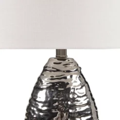 Livy Ceramic Table Lamp Silver Base/White Shade - Hampton Hill 6 Livy Ceramic Table Lamp Silver Base/White Shade - Hampton Hill -Famous Lighting Store GUEST f3503a01 aa03 43c4 8306 01e1aa883b6c