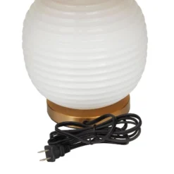 19" X 13" Modern Glass Table Lamp White - Olivia & May -Famous Lighting Store GUEST f4c77e41 c8d7 4a4a a750 191a68347152