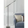 68" Adjustable Metal Virton Arm Floor Lamp (Includes LED Light Bulb) Black/Antique Brass - Cal Lighting -Famous Lighting Store GUEST f50766f5 b1f0 4597 8397 c9e6ba7dda4f