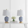 Set Of 2 Kalel Table Lamps Blue/White (Includes LED Light Bulb) - Safavieh -Famous Lighting Store GUEST f5bb586e 9035 4906 99bf 747702916cd5