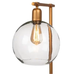 Metal And Wood Floor Lamp With Glass Globe Shade Gold - Storied Home -Famous Lighting Store GUEST f5cc7c91 8c7c 439e bdfa 763121b7ca4a