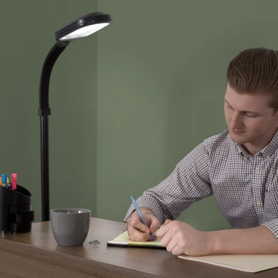 Adjustable Floor Lamp - 6ft Full Spectrum Natural Sunlight Lamp with Bendable Neck - Reading, Crafts, Esthetician Floor Light by Lavish Home (Black) Adjustable Floor Lamp - 6ft Full Spectrum Natural Sunlight Lamp With Bendable Neck - Reading, Crafts, Esthetician Floor Light By Lavish Home (Black) -Famous Lighting Store GUEST f6812ec4 b08d 4682 a689 8c20e482ecdd