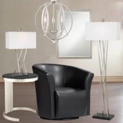 Possini Euro Design Spherical Brushed Nickel Pendant Chandelier 16" Wide Modern Orb 3-Light Fixture For Dining Room House Foyer Kitchen Island Bedroom -Famous Lighting Store GUEST f783fb9d 9196 4615 95b1 10bdc48c1804