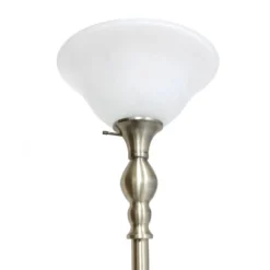 1-Light Classic Torchiere Floor Lamp With Marbleized Glass Shade Antique Brass - Lalia Home 5 1-Light Classic Torchiere Floor Lamp With Marbleized Glass Shade Antique Brass - Lalia Home -Famous Lighting Store GUEST f7c80d39 ca4a 4b01 bf63 a370d6e34400