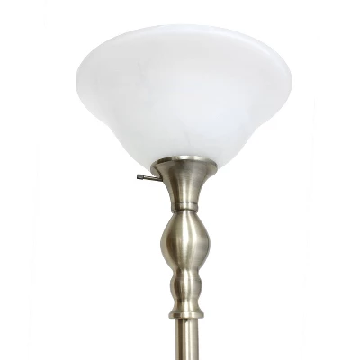 1-Light Classic Torchiere Floor Lamp with Marbleized Glass Shade Antique Brass - Lalia Home 1-Light Classic Torchiere Floor Lamp With Marbleized Glass Shade Antique Brass - Lalia Home -Famous Lighting Store GUEST f7c80d39 ca4a 4b01 bf63 a370d6e34400