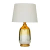 26" X 16" Glam Glass Table Lamp Gold - Olivia & May