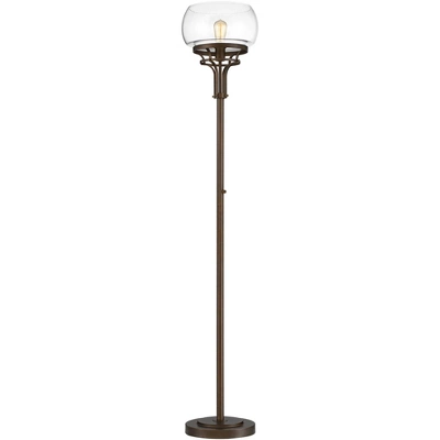 Franklin Iron Works Luz Industrial Torchiere Floor Lamp Standing 72 1/2" Tall Oil Rubbed Bronze Clear Glass for Living Room Bedroom Office House Home Franklin Iron Works Luz Industrial Torchiere Floor Lamp Standing 72 1/2" Tall Oil Rubbed Bronze Clear Glass For Living Room Bedroom Office House Home -Famous Lighting Store GUEST fc0a03e3 f0b4 435d b465 e095b49bce2b