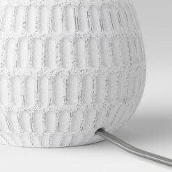 Ceramic Textured Table Lamp Base White - Threshold™ -Famous Lighting Store GUEST fc9f4ede e288 4863 a616 ae078ed887a0