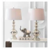 28.5" Genie Glass Table Lamp Set Of 2 Silver (Includes LED Light Bulb) - JONATHAN Y -Famous Lighting Store GUEST fd5d7717 61de 4241 853d ca0e8266627c