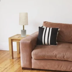 Concrete Table Lamp With Linen Shade Antique Brass - Lalia Home -Famous Lighting Store GUEST fdf6f533 3e76 43df ad32 a1205f8f594e