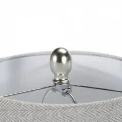 21" Grey/White Patterned Concrete Table Lamp - Nourison -Famous Lighting Store GUEST fe0c1b1f 72db 4f95 8a5f f0aa466c5827