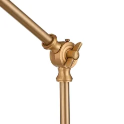 360 Lighting Industrial Modern Desk Lamp With USB And AC Power Outlet 23.5" High Antique Brass Metal For Living Room Bedroom House Bedside -Famous Lighting Store GUEST fe78ecf3 41d2 4e31 825a dbca011e1629