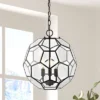 13.5" 3-Light Bee Modern Farmhouse Iron/Glass LED Pendant Oil Rubbed Bronze/Clear - JONATHAN Y -Famous Lighting Store GUEST feb6e4e6 129e 45e9 be6c 0cabfeb36eba