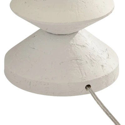 360 Lighting Modern Table Lamps 24 1/2" High Set of 2 White Sculpture Fabric Cone Shade for Bedroom Living Room House Home Bedside Nightstand Office 360 Lighting Modern Table Lamps 24 1/2" High Set Of 2 White Sculpture Fabric Cone Shade For Bedroom Living Room House Home Bedside Nightstand Office -Famous Lighting Store GUEST ffbd9319 2e83 4110 bc68 f6c7c9459da3