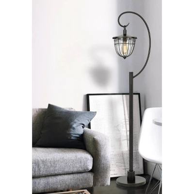 63" Alma Metal and Glass Down Bridge Lantern Style Floor Lamp (Includes Light Bulb) Dark Bronze - Cal Lighting 63" Alma Metal And Glass Down Bridge Lantern Style Floor Lamp (Includes Light Bulb) Dark Bronze - Cal Lighting -Famous Lighting Store GUEST ffdbe63c 8181 4984 8126 c8e3779c5135